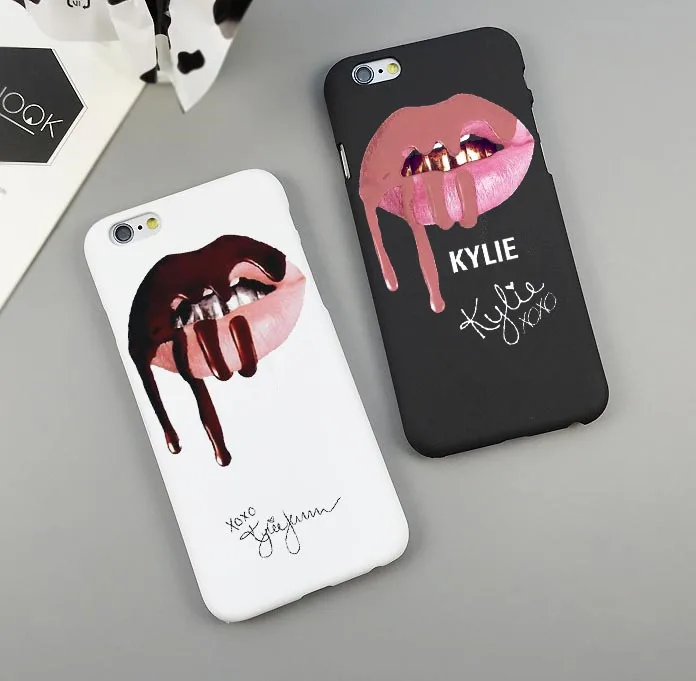 Чехлы для телефонов Kylie Cosmetics черный белый Жесткий ПК чехол iPhone 5 5S SE 6 6s Plus 7 7Plus 8 8Plus