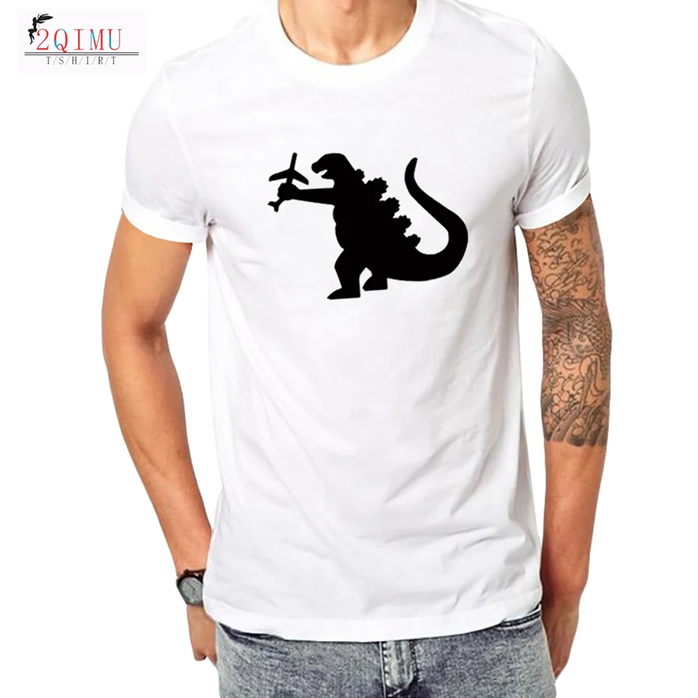 2QIMU King of Monsters Movie Godzilla Футболка с принтом летняя Модная хлопковая футболка