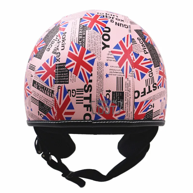 Мотоциклетный шлем с открытым лицом Zombies Racing точечный реактивный ECE 3/4 светильник