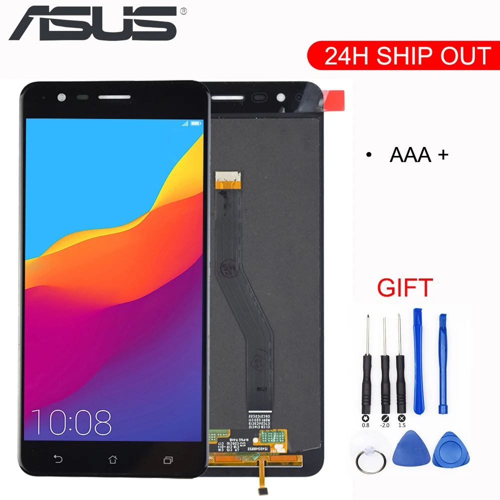 Сменный сенсорный ЖК экран 5 дюйма для ASUS ZenFone 3 Zoom ZE553KL|Экраны мобильных телефонов|