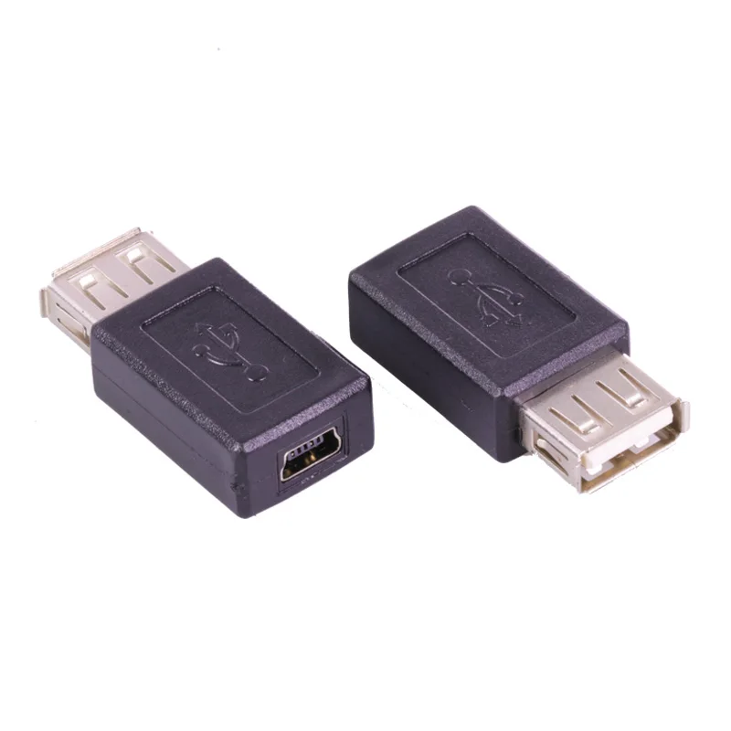 100 шт./лот USB 2 0 A Female to 5 PIN Mini коннектор адаптер конвертер Женский классический