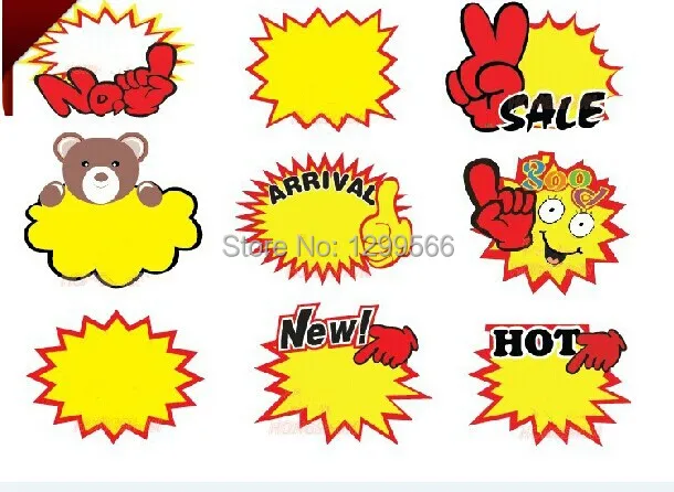 Поп-воздушными тег этикетки бумага / поп-воздушными супермаркет взрыва реклама