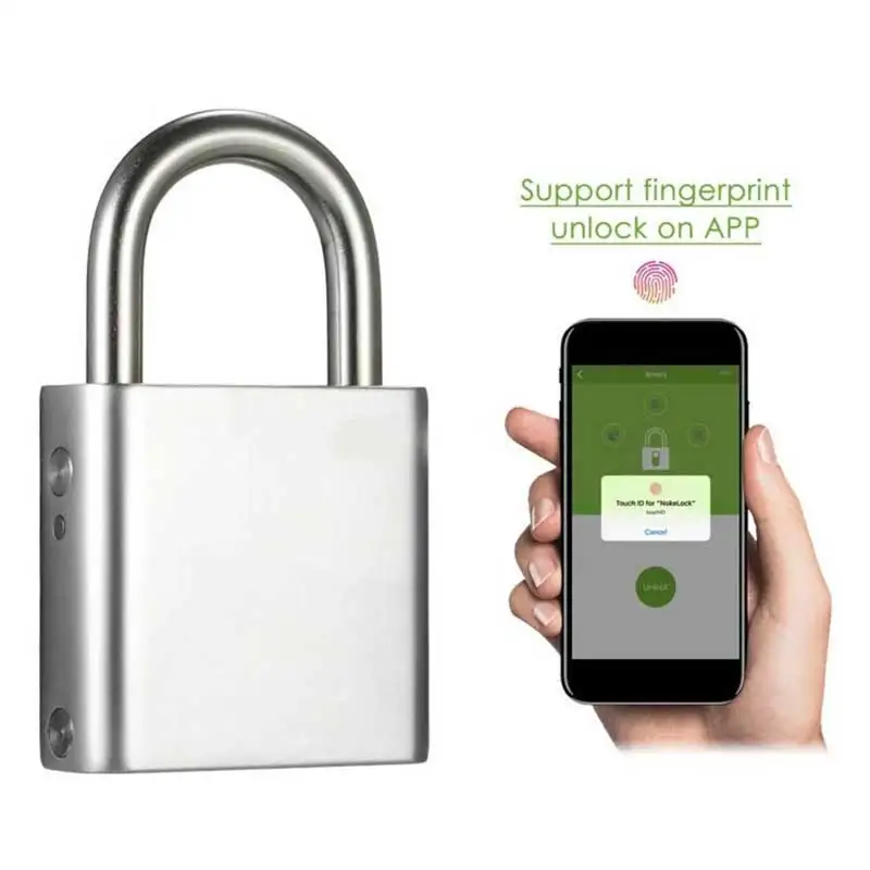 

Smart Keyless Waterproof APP Button / Fingerprint / Password Unlock Anti-Theft Padlock Door Luggage Case Locker Cabinet Lock