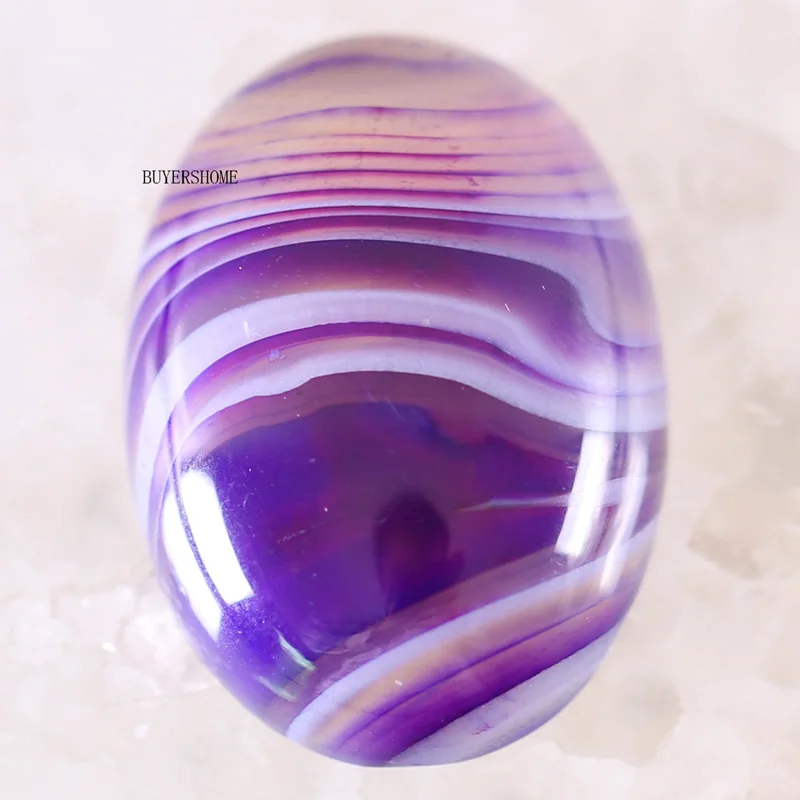 Purple Veins Agate 1 шт. 22x30 мм Овальный Кабошон из натурального камня для изготовления ожерелья, браслетов, сережек для женщин и мужчин, с кристаллами лаписа, родонита - Цвет: Purple Veins Agate