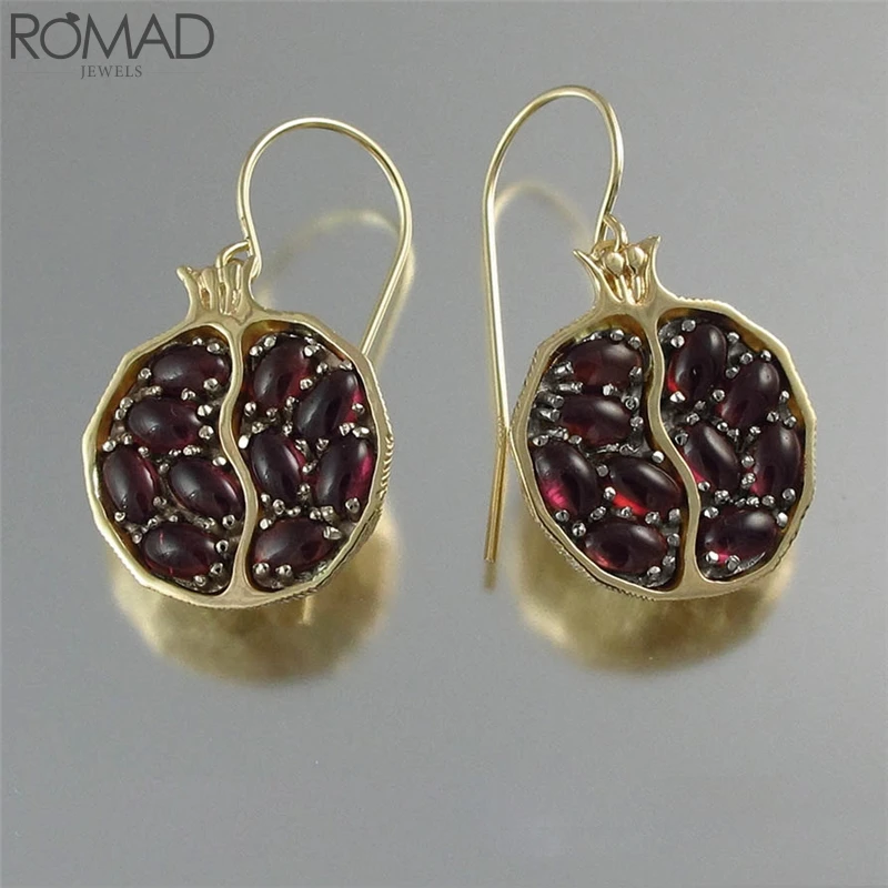 ROMAD винтажные кольца с красным камнем для женщин свадебное кольцо кристаллами