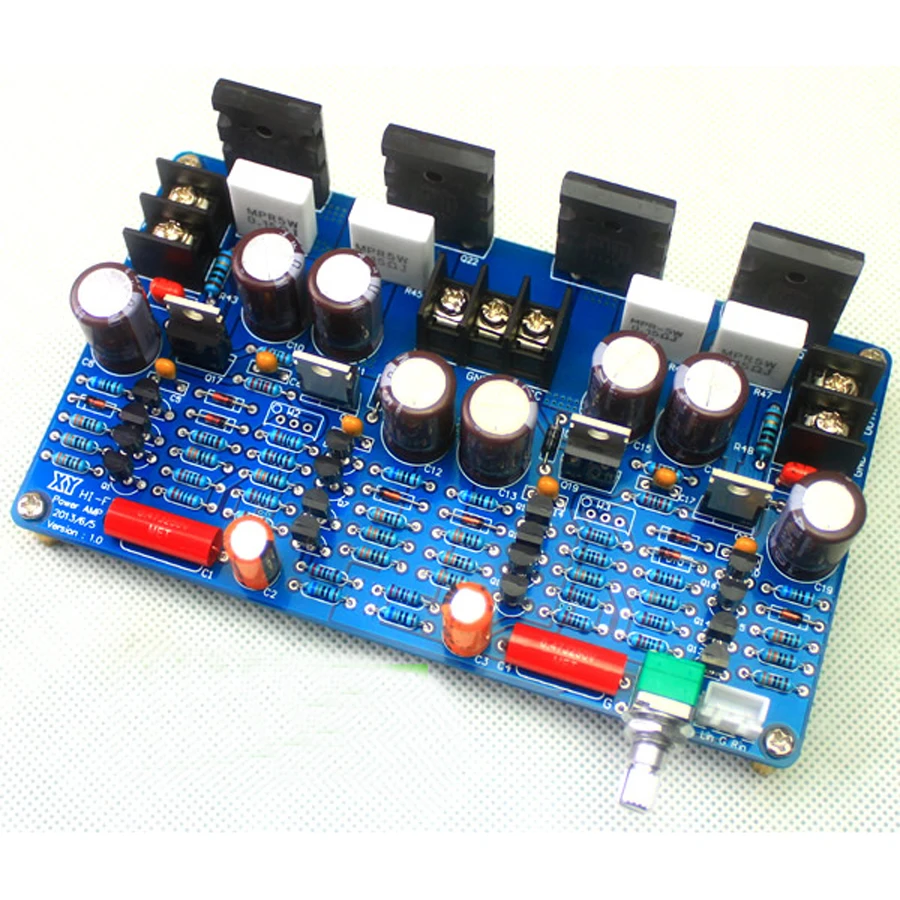 Finished100W + 100W класс AB Плата усилителя с 2SC5200 2SA1943 DC 35V|class ab amplifier board|amplifier boardab |