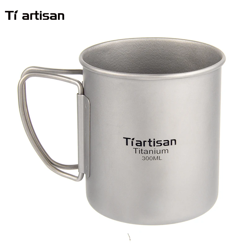 Tiartisan 300 мл титановая чашка для кемпинга на открытом воздухе посуда напитков