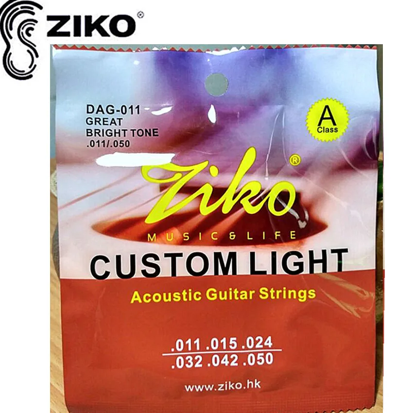 ZIKO 011 050 DAG акустическая Гитары струны части Музыкальные инструменты