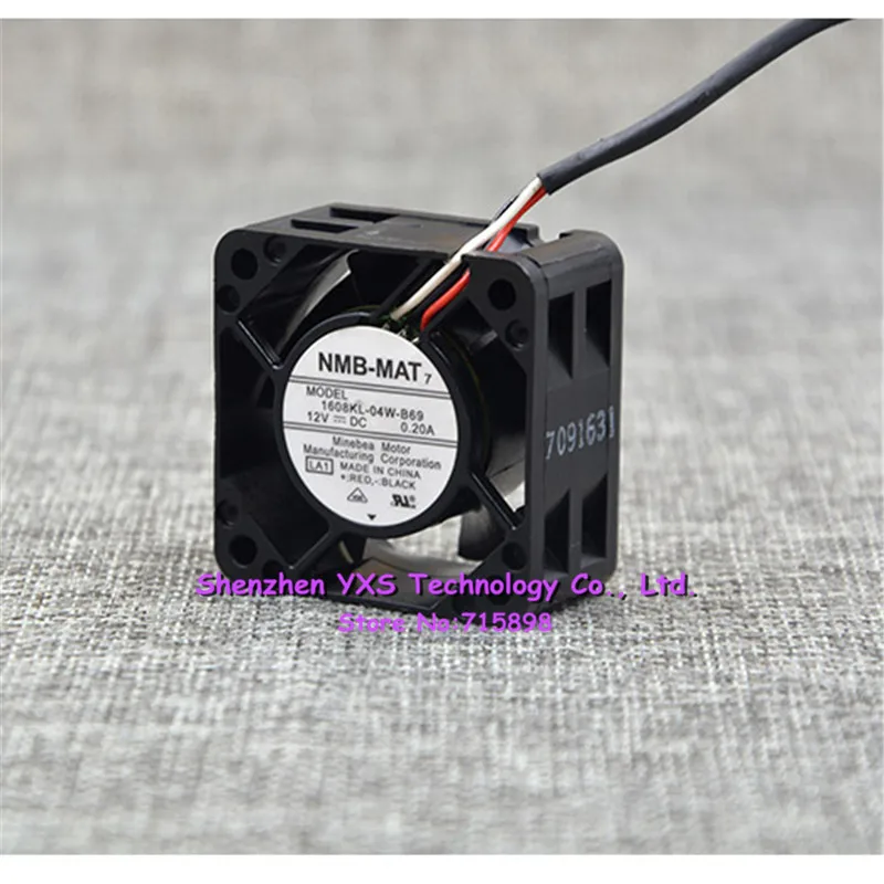 1608KL 04W B69 DC12V 0.20A 4020 4 см 40*40*20 мм 3 провода охлаждающего вентилятора компьютера|fan