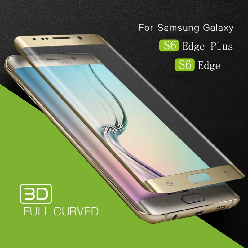 Защитное закаленное стекло на экран для Samsung S7 s6 edge S10 5G с полным покрытием