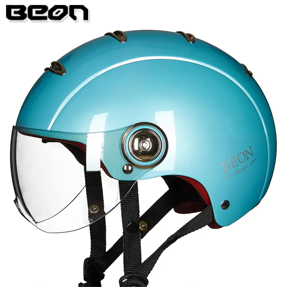 BEON скутер с открытым лицом полушлем для мотоцикла шлем Capacete Moto руля Kask шлемы