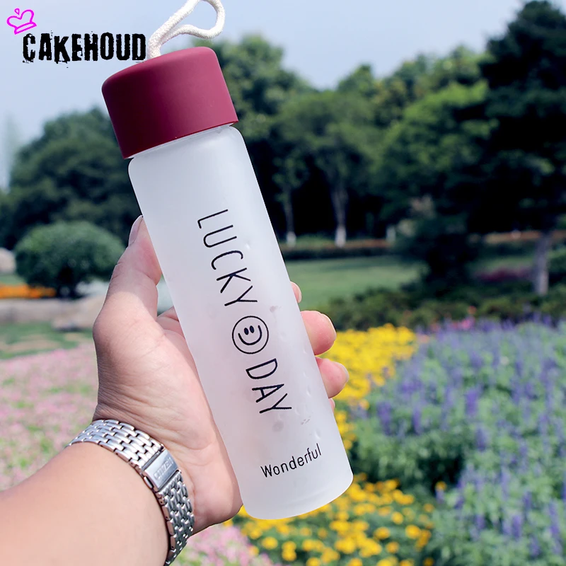 CAKEHOUD 300 мл простая свежая матовая стеклянная портативная Тепловая бутылка для