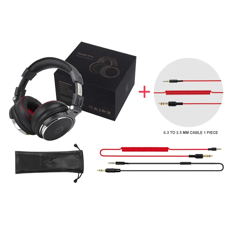 Pro add wire Oneodio профессиональные студийные наушники DJ стерео профессиональные диджейские наушники студийного монитора игровая гарнитура для ПК телефона PS4 Xbox - Цвет: Pro add wire