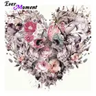 Набор для алмазной вышивки с черепом и цветами, ASF943