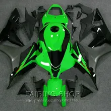 100% обтекатель костюма для HONDA CBR 600RR 2007 2008 (зеленый обтекатель)
