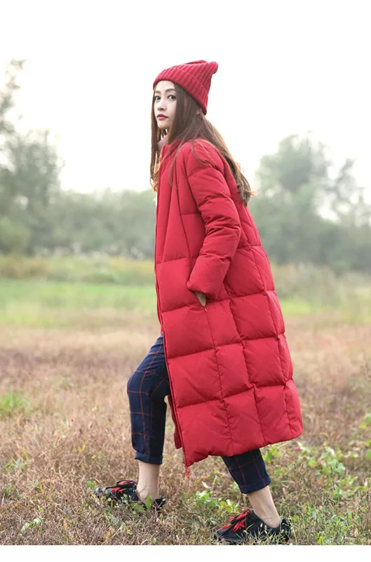 Новинка 2020 зимняя длинная куртка-пуховик большого размера плотная теплая