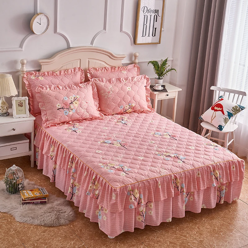 2/3 предмета легкое стеганое покрывало из микрофибры с цветочным принтом