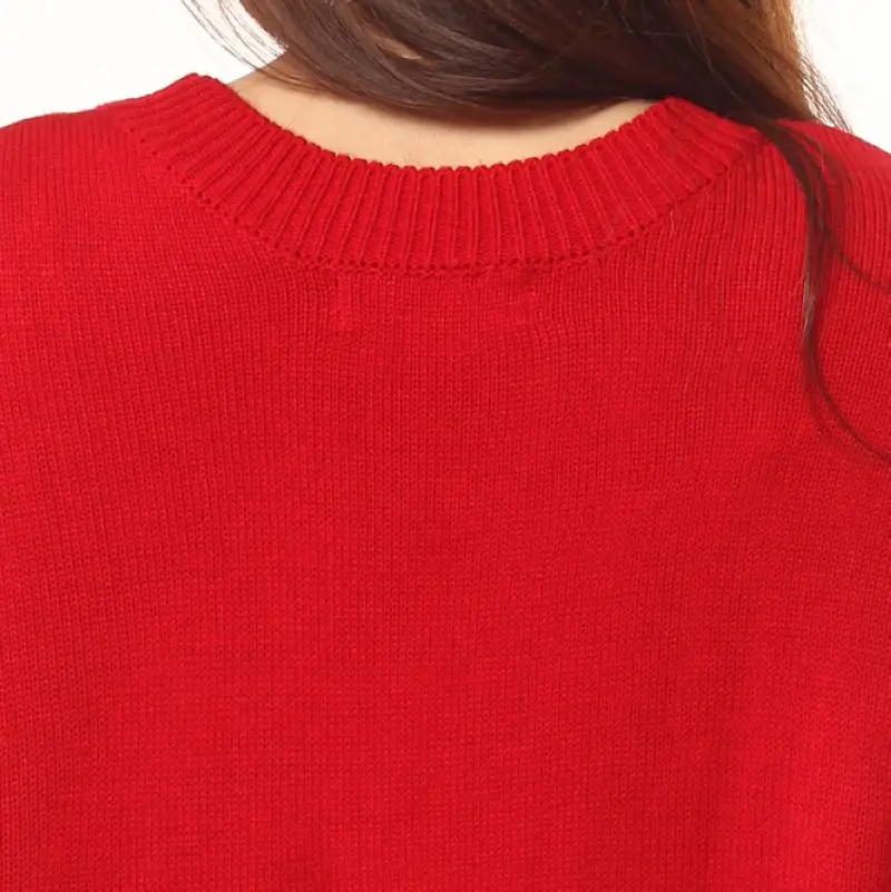 pull femme 2015 new Korean plus size women fall&ampwinter clothes bat sleeve o-neck long sweater dress female oversized | Женская одежда