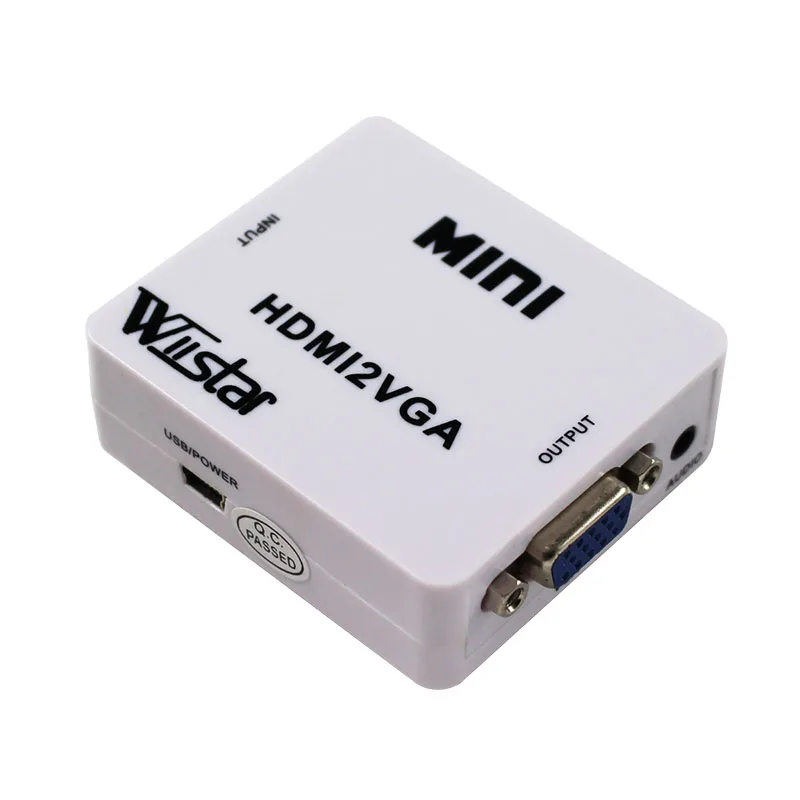 1080p 60 Гц мини Hdmi в Vga конвертер для Xbox pc Dvd Кабо встроенный Hdmi2Vga разъем адаптера Hdmi-Vga