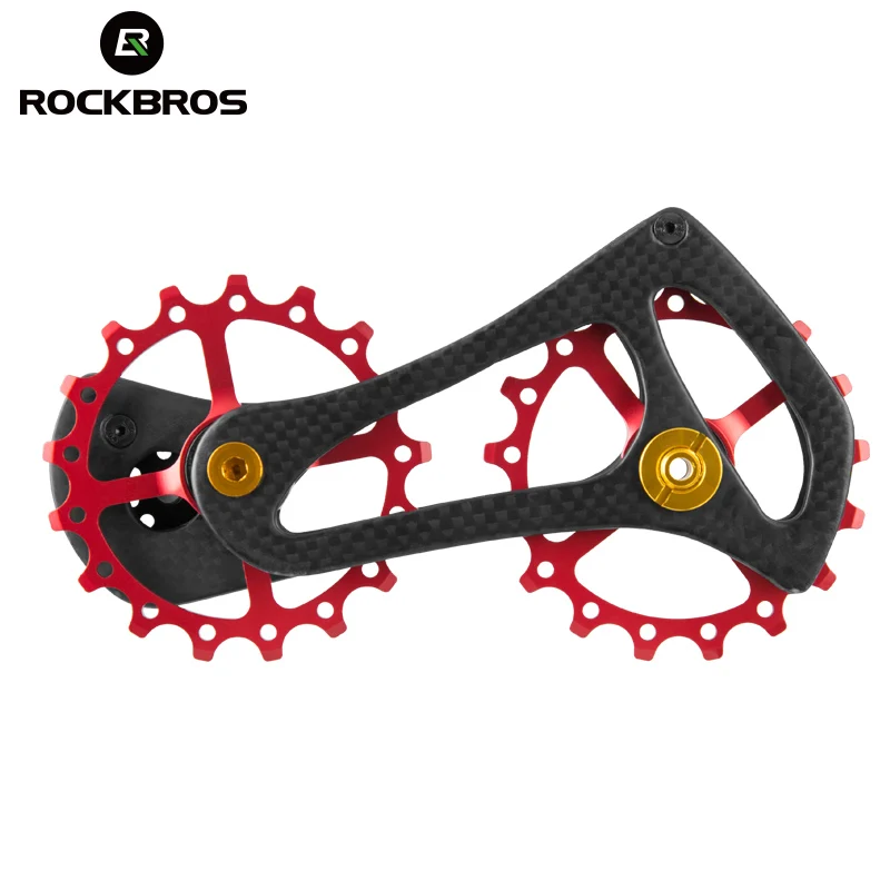 Задний переключатель передач ROCKBROS из углеродного волокна для велосипеда шкивы