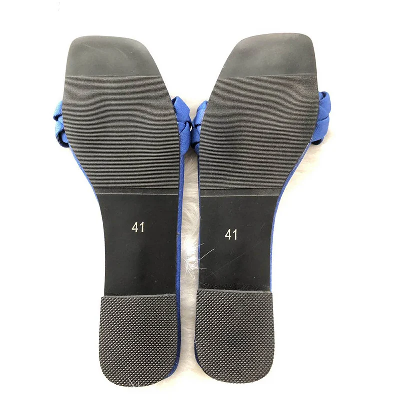 Summer Women Slippers Denim Sexy Flat Slides Open Toe Female Casual Flip Flops Fashion Cut Out Sandals Mujer Beach Shoes