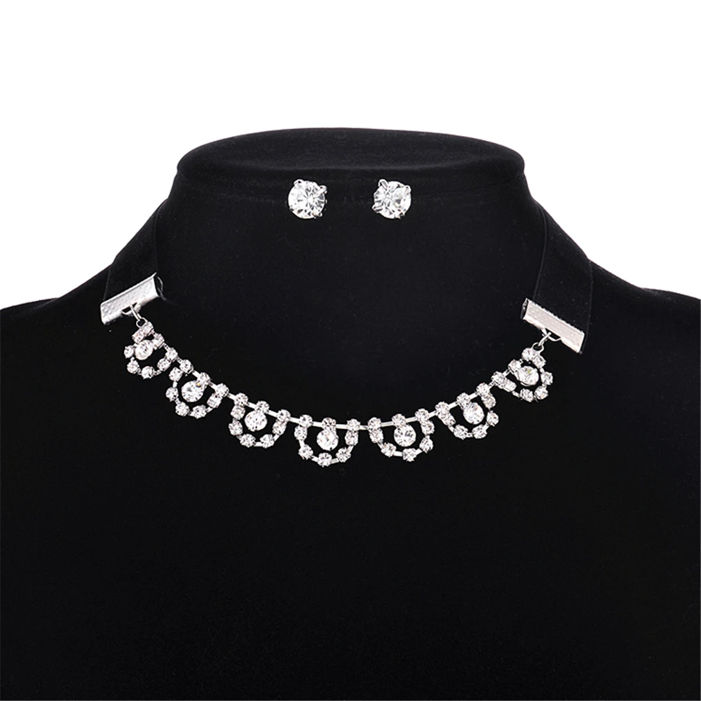 Trendyou изделия кристалл Подвески Колье с Velvet Chain американских и европейских стилей
