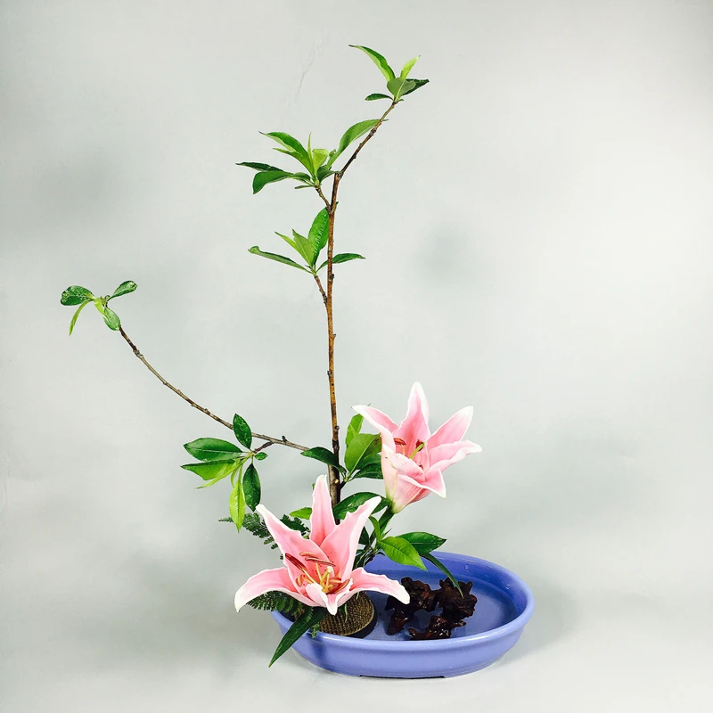 Креативный керамический Овальный цветочный горшок Ikebana основание для цветочной