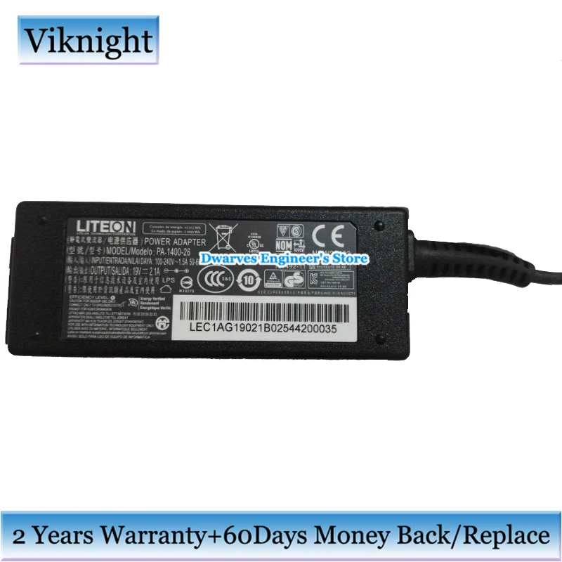 Оригинальные LITEON A13 040N3A 19V 2.1A 40W адаптеры для Samsung NP900X4D A01IT NP900X4C A06US ноутбука AC