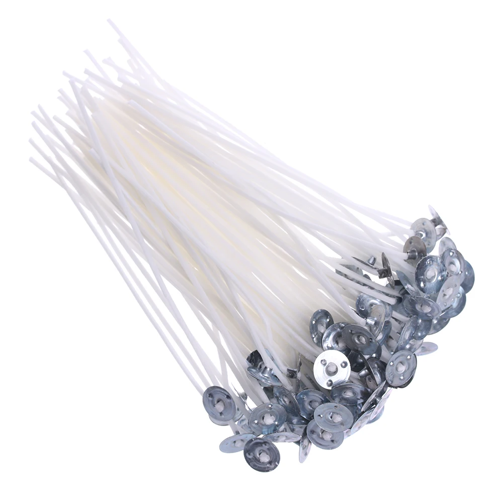 100 шт. натуральная Бездымная свеча ручной работы с сердечником из экологически