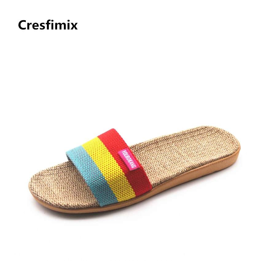 Cresfimix/женские модные и милые весенне Летние слипоны Женские повседневные уличные