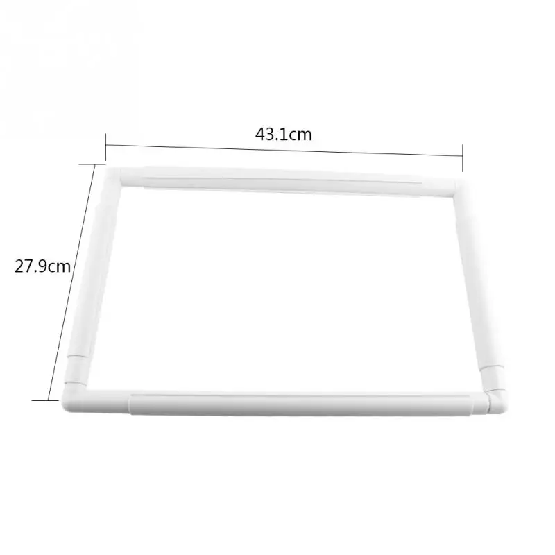 Embroidery Frame DIY Stitch Hoop Stand Lap Tool Square Rectangle Plastic Clip Frame for Needlepoint Craft Quilting - Цвет: 43 and 27
