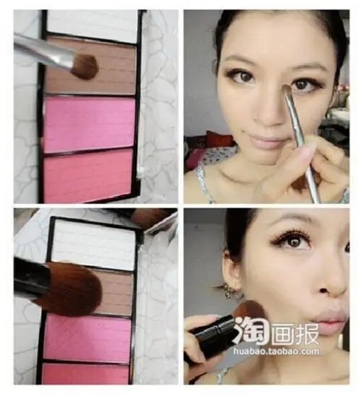 Новый профессиональный макияж 4 цвета Румяна лицевая контурная Палитра Тени для