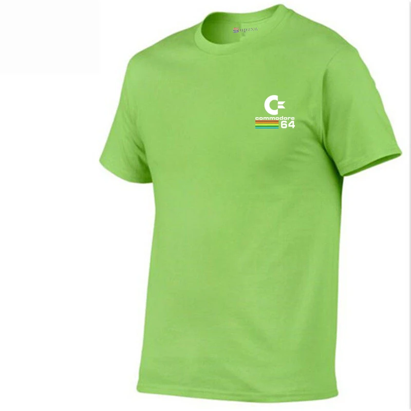 2019 new summer Commodore 64T shirt short-sleeved T-shirt fashion street printing 11 color C64 retro men's T-shi | Мужская одежда