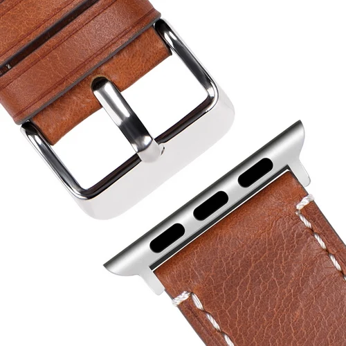 dark brown strap Винтажные ремешки для часов Apple из натуральной кожи 38 мм 40 мм 42 мм 44 мм, аксессуары для часов, браслет для часов Apple Watch Series 5/4/3/2/1 - Цвет ремешка: dark brown strap