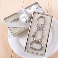 free shippinglove foreverinfinity design silver metal wine bottle opener wedding anniversary party giveaway gift200pcslot