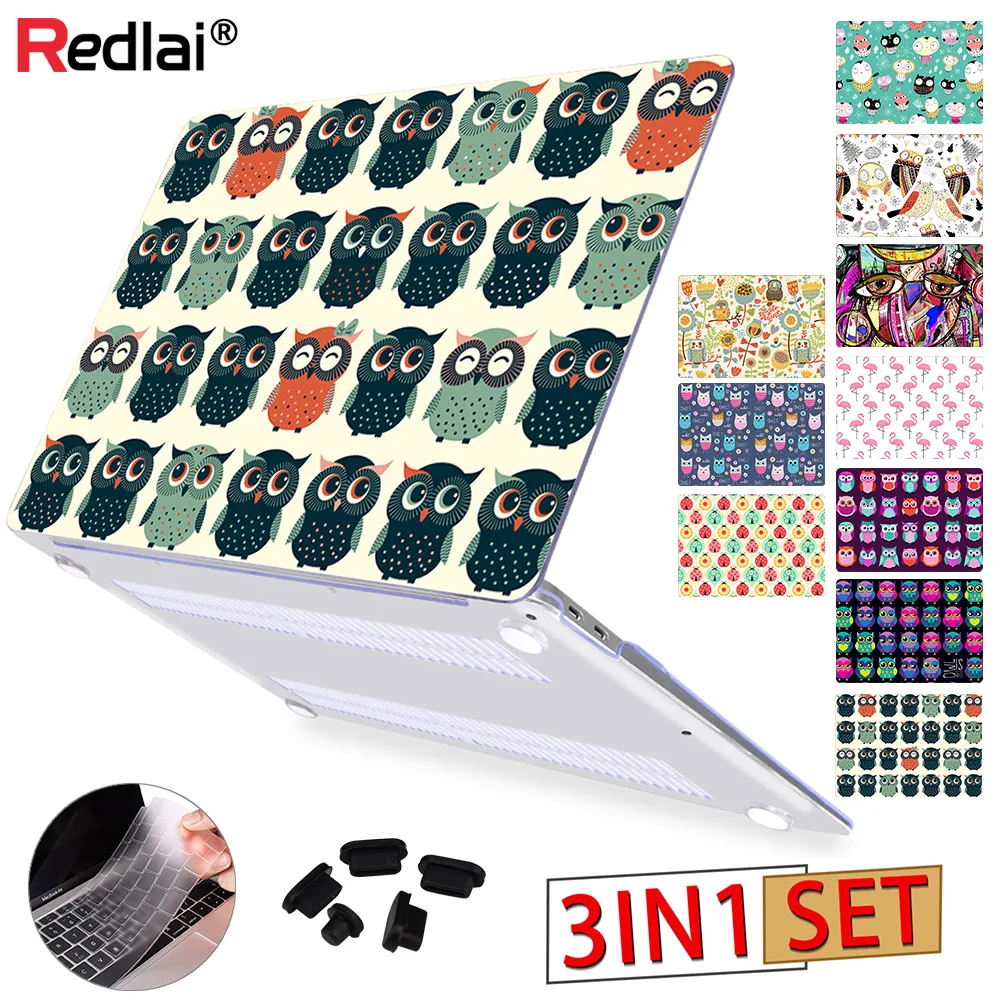 Чехол для MacBook Air Pro 13 15 16 дюймов A2141 A2159 2020 дюймов|owl laptop case|laptop casecase for apple macbook |
