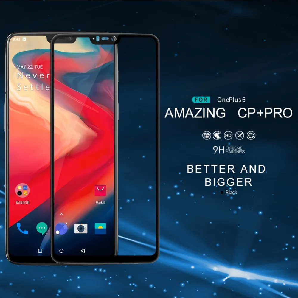 Oneplus 6 защита экрана Nillkin CP+ Pro Полное покрытие закаленное стекло для One Plus 6 Oneplus6 1+ 6 стеклянная Передняя пленка