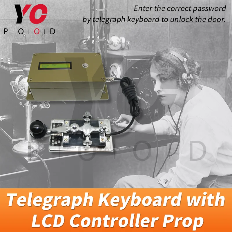 Телеграфная клавиатура с ЖК контроллером Prop YOPOOD Escape Room введите правильный пароль