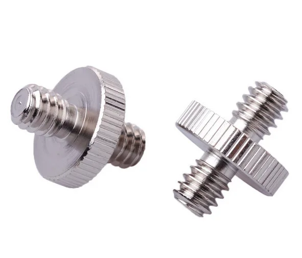 

1pc 1/4"Male Threaded Screw Convert Adapter for Camera Tripod Ballhead Camera Accessories Double Male Screw Adapter