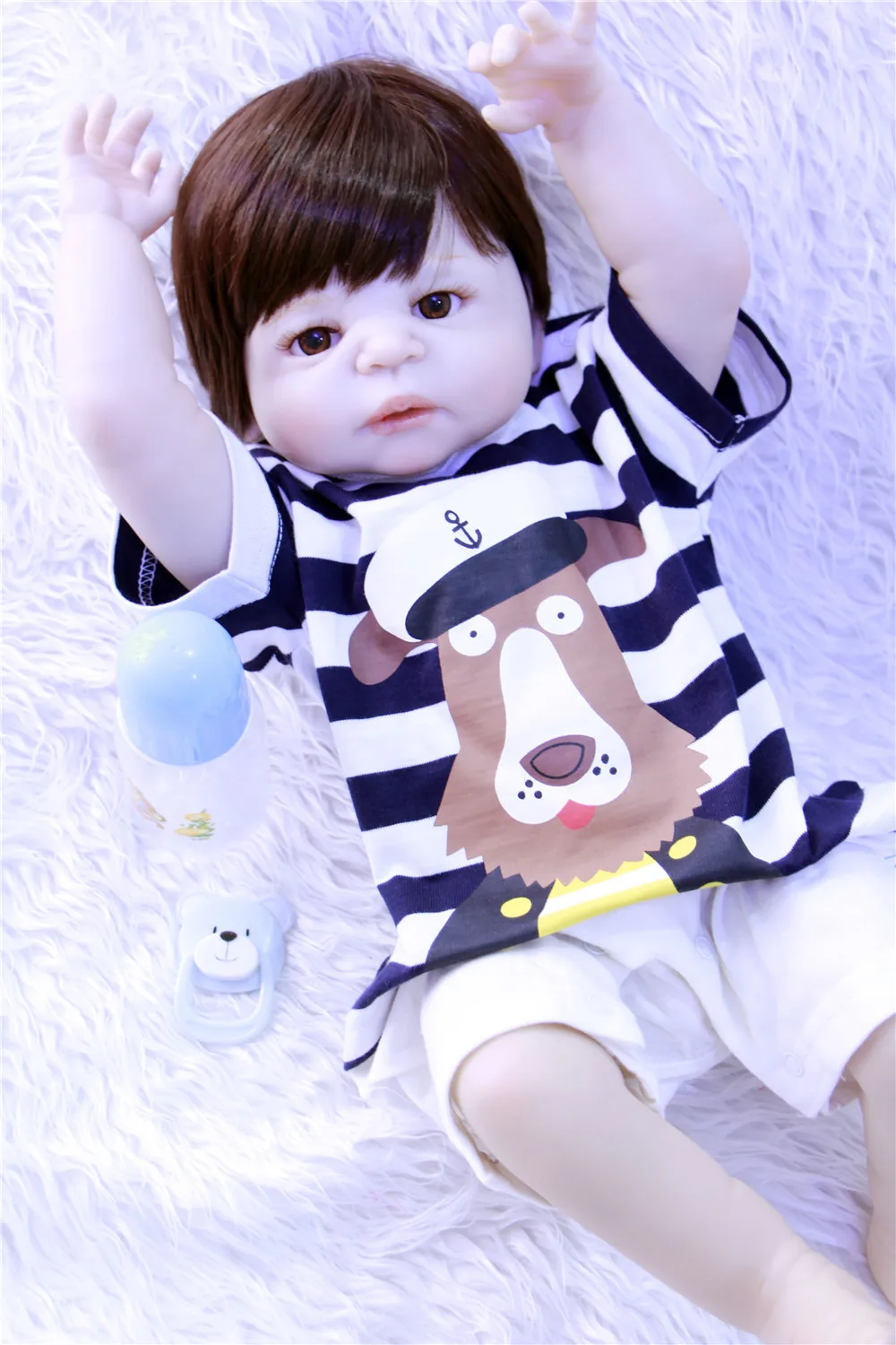 Мальчик baby reborn силиконовые куклы Реалистичная Кукла Младенцы для детей игрушки 23