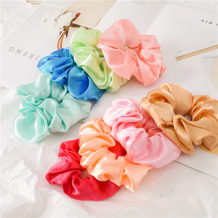 Best Value and Cheap Hair Ring Pin Suit Bands Small Adorn Article Girls pure color hair rings adorn beautiful women's |