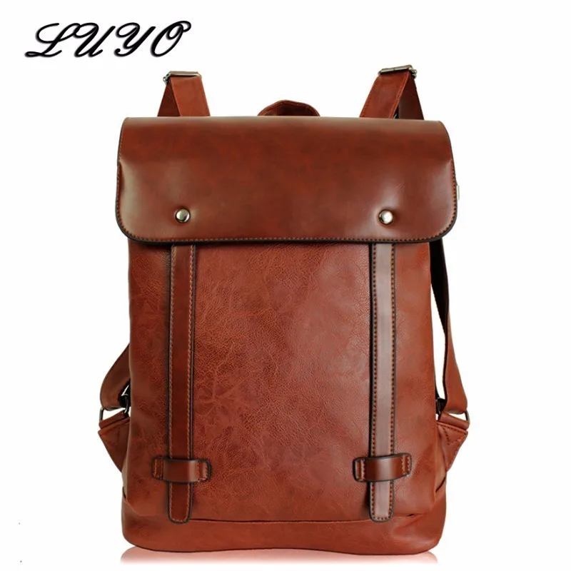 Английский винтажный кожаный школьный рюкзак для девочек женские школьные сумки