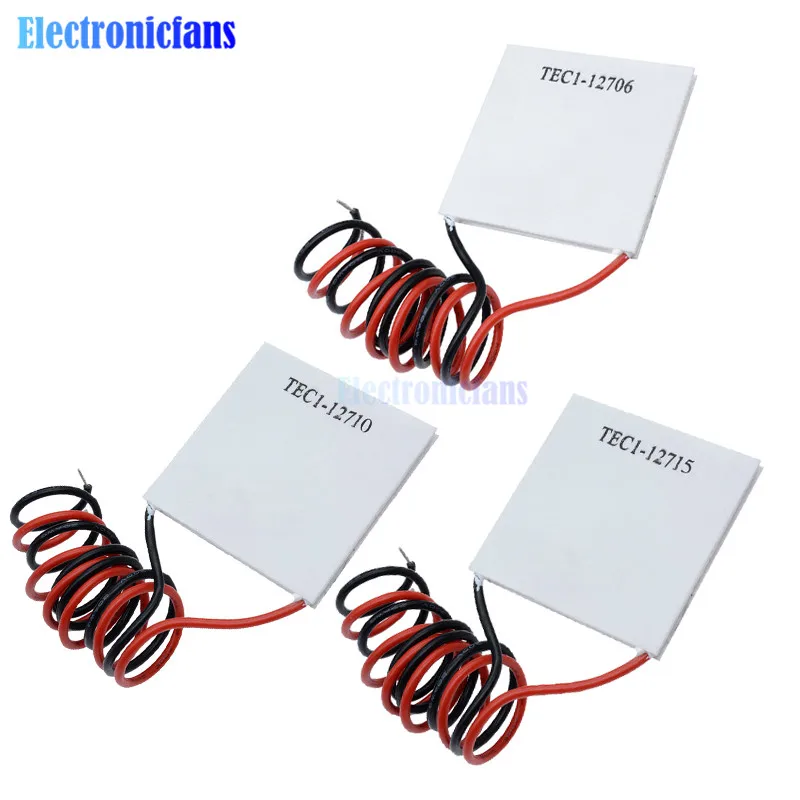 Diymore TEC1 12705 Термоэлектрический охладитель Пельтье 12706 12710 12715 40*40 мм 12 V Elemente модуль
