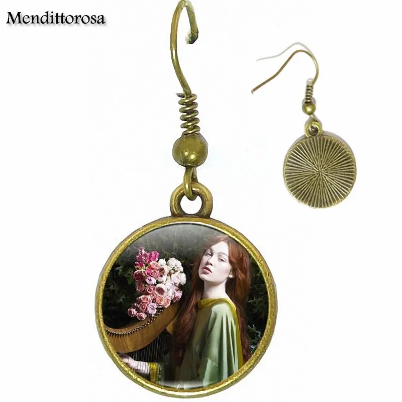 Винтажные Ювелирные изделия для девочек серьги-клипсы с