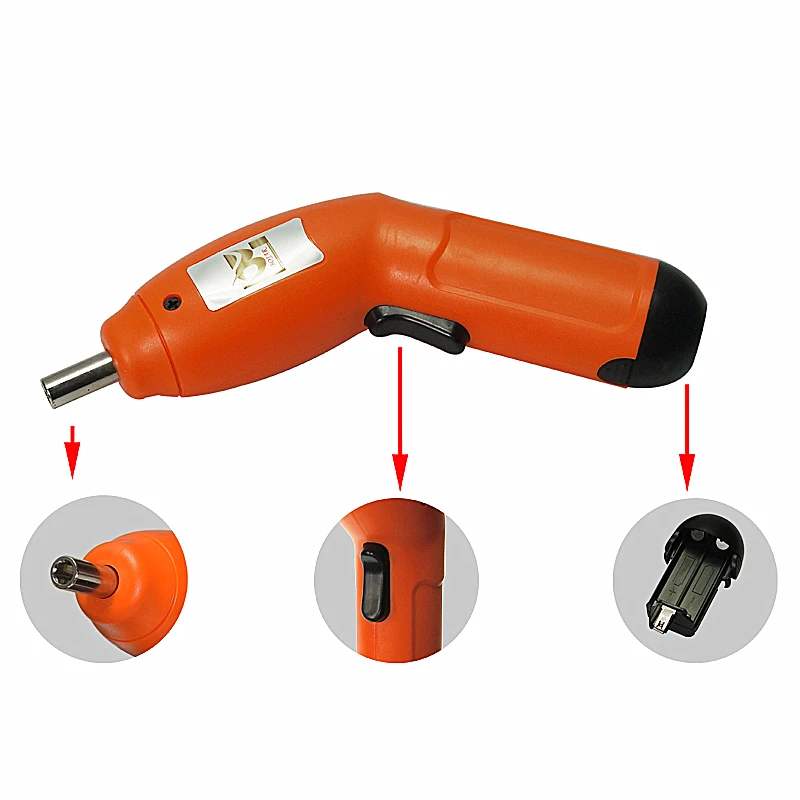 2 шт. в наборе мини на батарейках беспроводная 6 электрическая отвертка дрель
