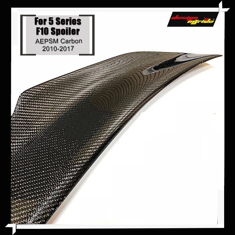 For BMW F10 Carbon Fiber CF Trunk Spoiler Wing PSM Style 5 Series 520i 525i 530i 550i High Kick Big Rear 2010-2017 | Автомобили и