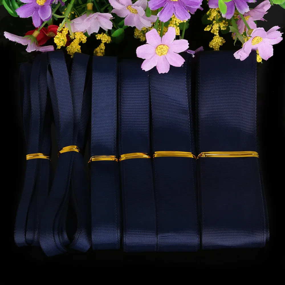Темно синий цвет 5 ярдов/Лот 7 мм/10 мм/15 мм/20 мм/25 мм/38 мм на выбор корсажная лента