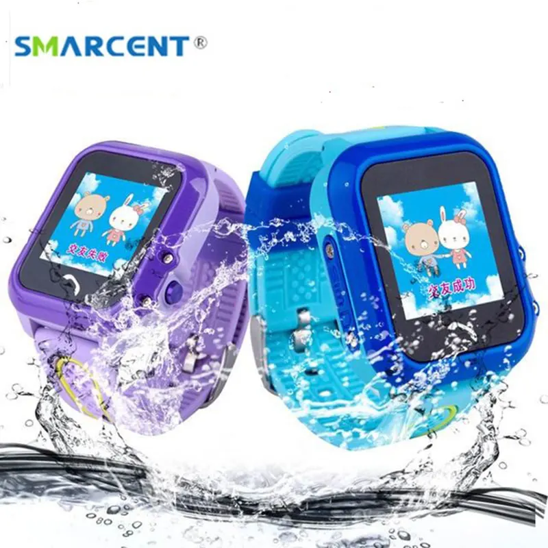 Smarcent DF27 GPS IP67 водонепроницаемые Детские Смарт часы трекер SOS Вызов телефон