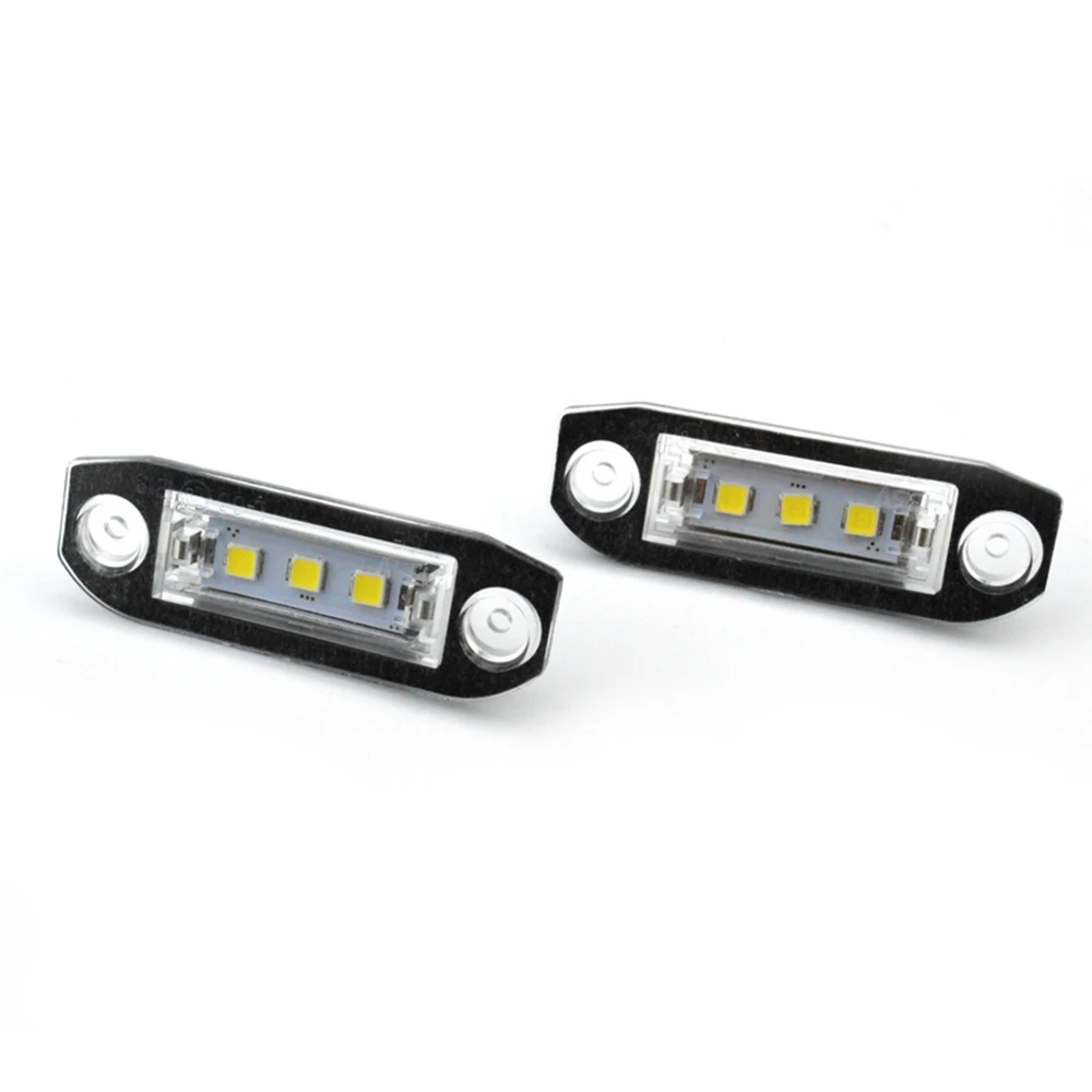 

Светодиодная лампа для автомобильного номерного знака, 24 SMD, для Volvo S40, S60, S80, XC70, XC60, 2 шт.