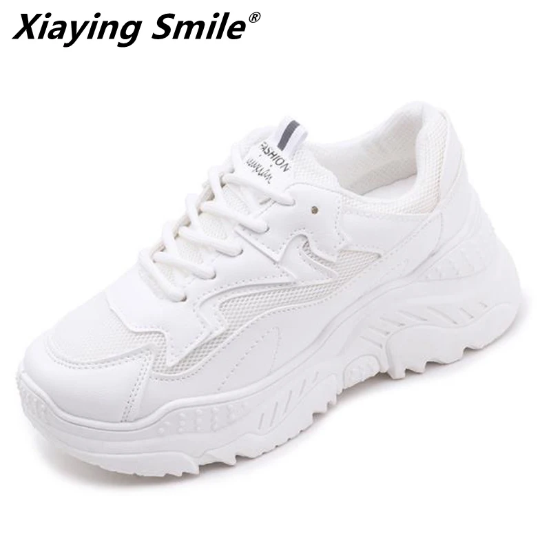 Xiaying Smile/2018 новые стильные женские кроссовки для бега увеличивающие рост дышащие